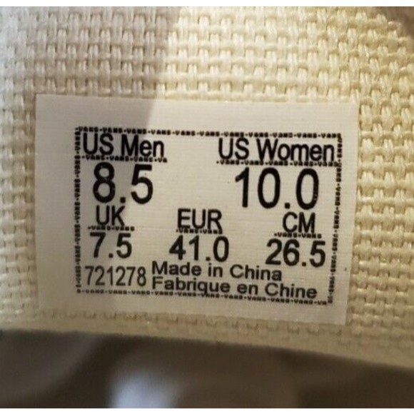 NEW Vans x MoMA Water Lilies Claude Monet Authentic Mens Size 8.5 Womens Size 10 - Picture 8 of 8